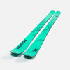 Close-up of Faction Agent 1X, turquoise touring ski.