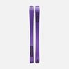 Bases of Faction Agent 2X, purple touring ski on a grey background.