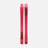 Bases of Faction Agent 3X, pink freeride ski on a grey background.