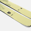 Close-up of Faction Agent 4, yellow freeride ski.