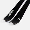 Close-up of Faction La Machine Grom, black touring ski.