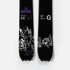 Close-up of Faction La Machine Grom Pow, black limited edition ski.