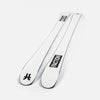 Close-up of Faction Le Mogul Pro, white mogul ski.