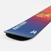 Close-up of Faction Le Mono, purple and red freeride ski.