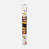 Topsheet of Faction Le Split Mono, white touring ski on a grey background.