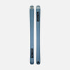 Bases of Faction Agent 3, blue freeride ski on a grey background.