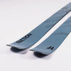 Close-up of Faction Agent 3, blue freeride ski.