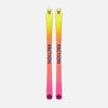 Bases of Faction Prodigy 0, black and white all-mountain ski on a grey background.