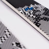 Close-up of Faction Prodigy 1, black and white all-mountain ski.