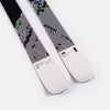 Close-up of Faction Prodigy 1, black and white all-mountain ski.