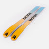 Close-up of Faction Prodigy 2, black and white all-mountain ski.