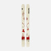 Topsheet of Faction Prodigy 3 Capsule, white and red all-mountain ski on a grey background.