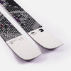Close-up of Faction Prodigy 3, black and white all-mountain ski.