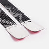 Close-up of Faction Prodigy 4, black and white freeride ski.