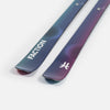 Close-up of Faction Studio 0, purple and blue park & pipe ski.