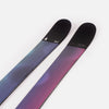 Close-up of Faction Studio 1, purple and blue park & pipe ski.