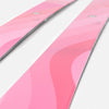 Close-up of pink Faction Dancer 1 piste ski  