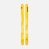 Topsheet of yellow Faction Dancer 4 Freeride and Powder skis