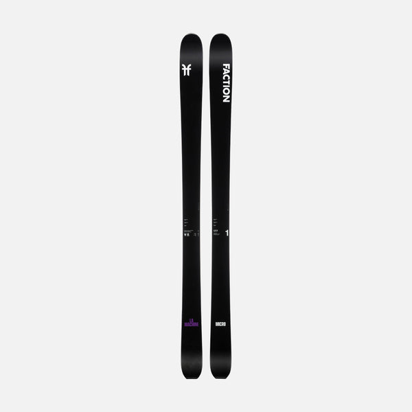 Topsheet of Black and purple Faction La Machine 1 touring ski 