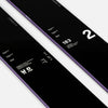Close-up of Black and purple Faction La Machine 2 touring ski 