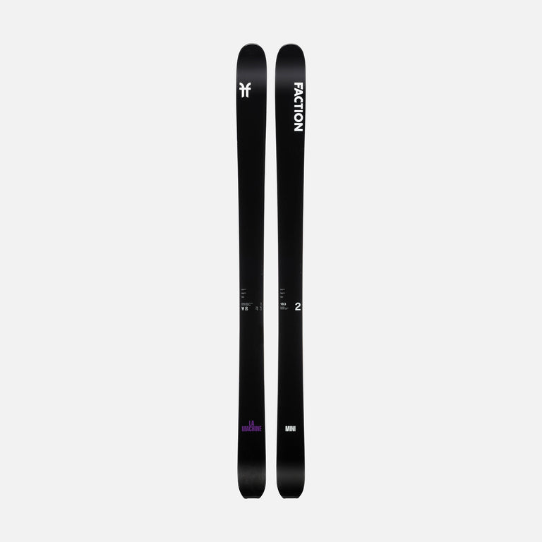 Topsheet of Black and purple Faction La Machine 2 touring ski 