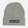 Faction Light Grey Logo Beanie