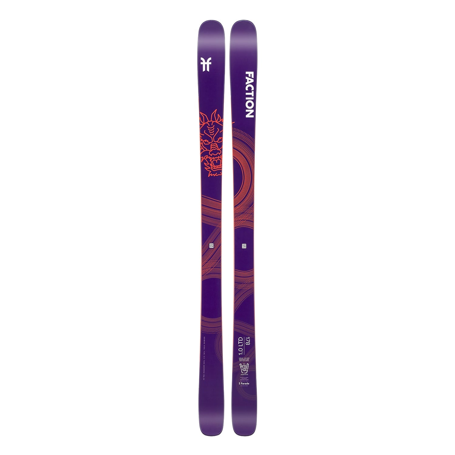 板の長さ170cm〜FACTION ファクション　スキー板172センチ